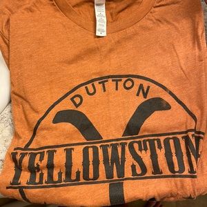 Yellowstone burnt orange tee